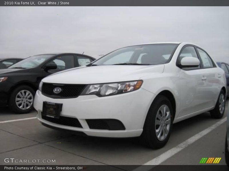 Clear White / Stone 2010 Kia Forte LX
