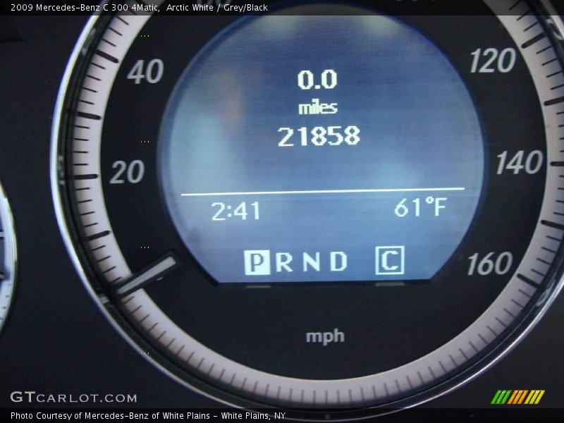 Arctic White / Grey/Black 2009 Mercedes-Benz C 300 4Matic