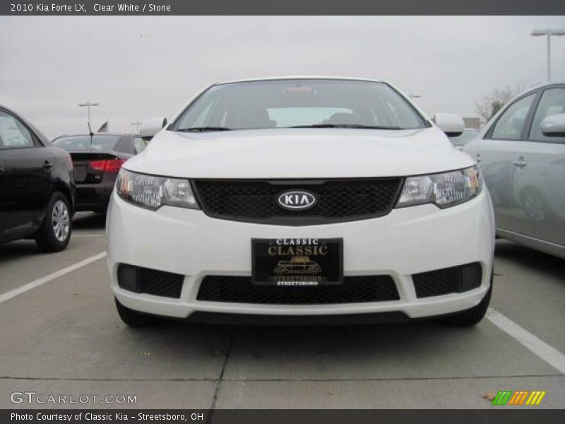 Clear White / Stone 2010 Kia Forte LX