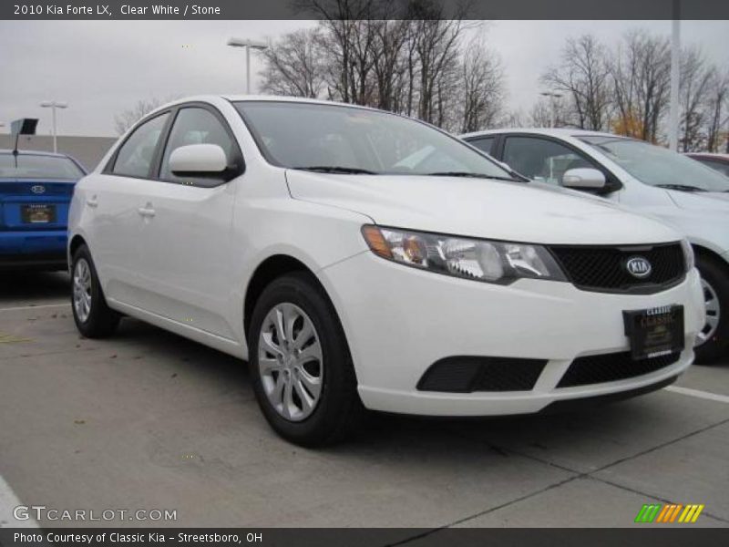 Clear White / Stone 2010 Kia Forte LX