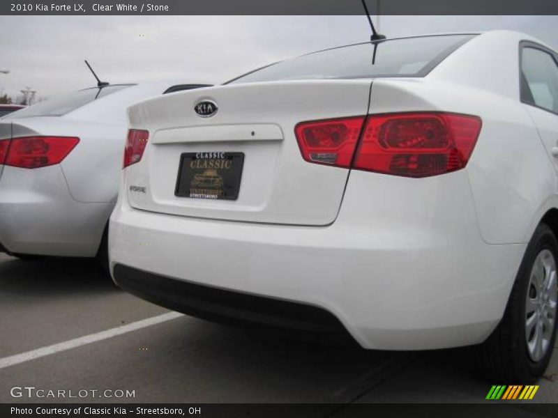 Clear White / Stone 2010 Kia Forte LX