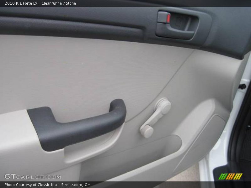 Clear White / Stone 2010 Kia Forte LX