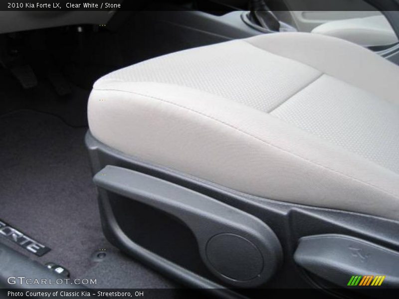 Clear White / Stone 2010 Kia Forte LX