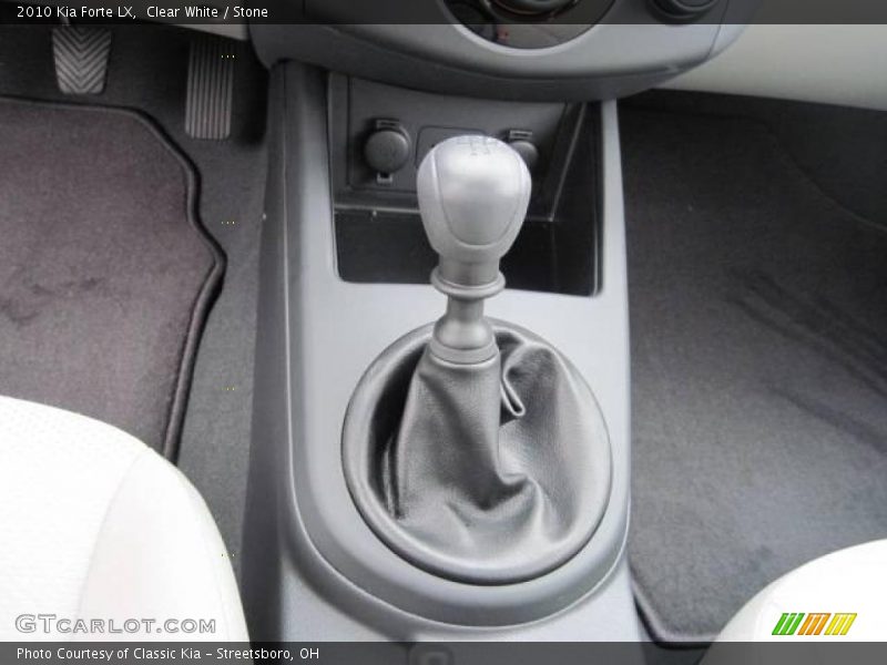 Clear White / Stone 2010 Kia Forte LX