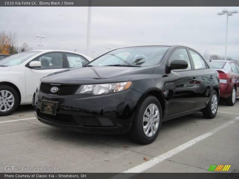 Ebony Black / Stone 2010 Kia Forte LX