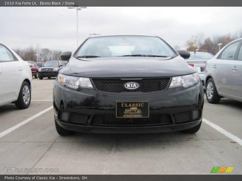Ebony Black / Stone 2010 Kia Forte LX