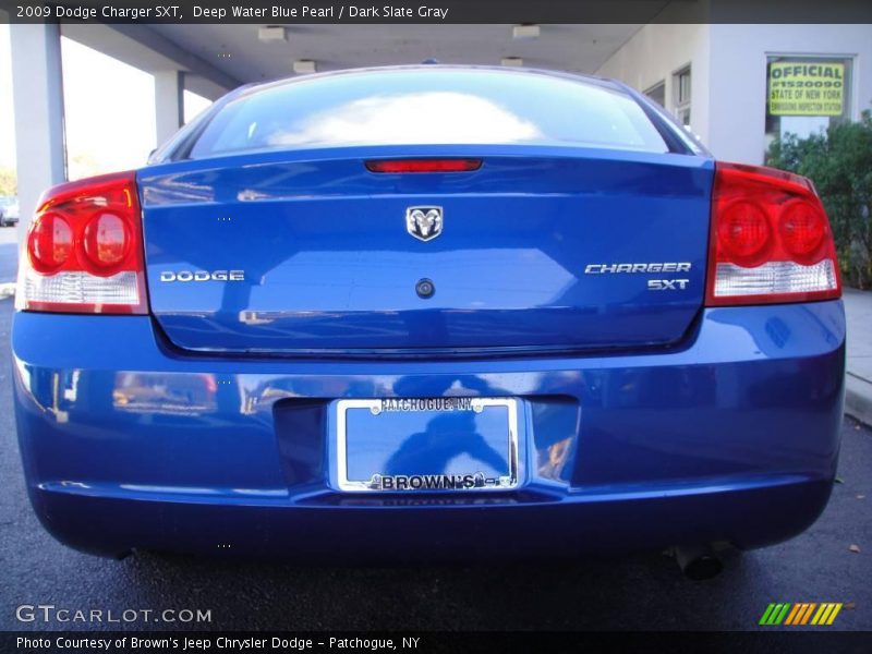 Deep Water Blue Pearl / Dark Slate Gray 2009 Dodge Charger SXT