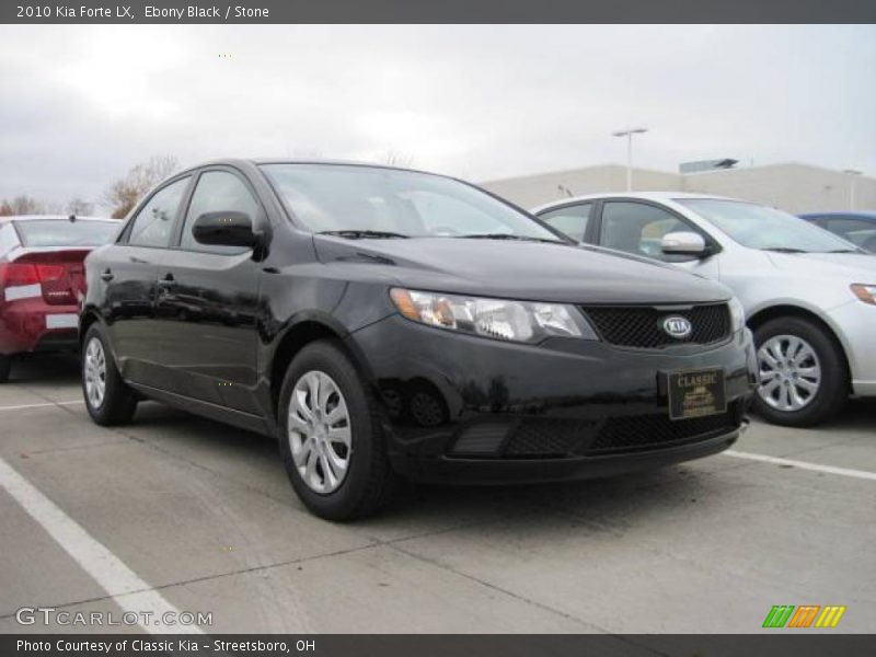 Ebony Black / Stone 2010 Kia Forte LX
