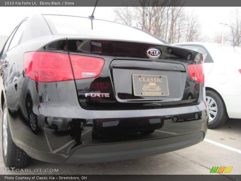 Ebony Black / Stone 2010 Kia Forte LX