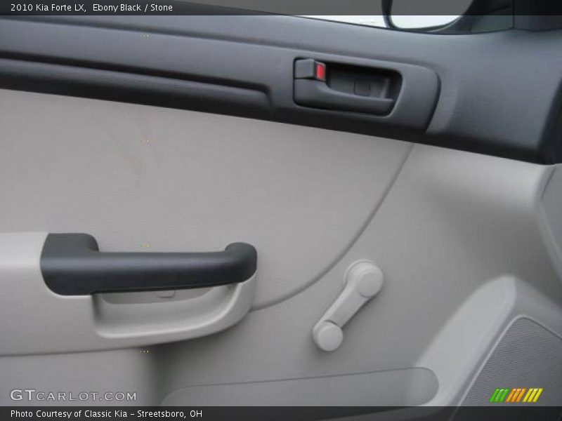 Ebony Black / Stone 2010 Kia Forte LX