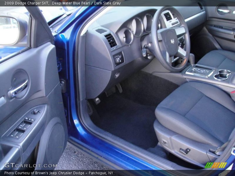 Deep Water Blue Pearl / Dark Slate Gray 2009 Dodge Charger SXT