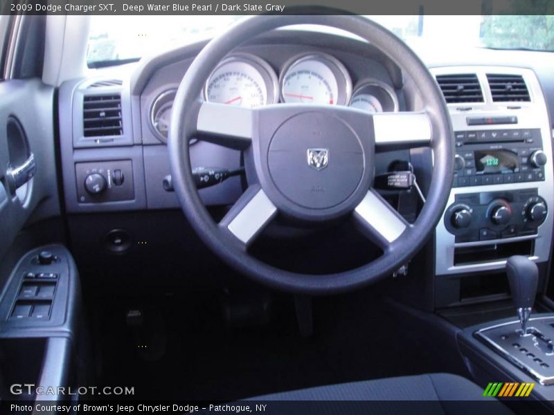 Deep Water Blue Pearl / Dark Slate Gray 2009 Dodge Charger SXT