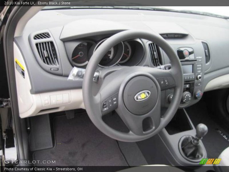 Ebony Black / Stone 2010 Kia Forte LX
