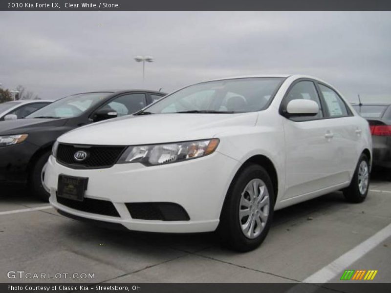 Clear White / Stone 2010 Kia Forte LX