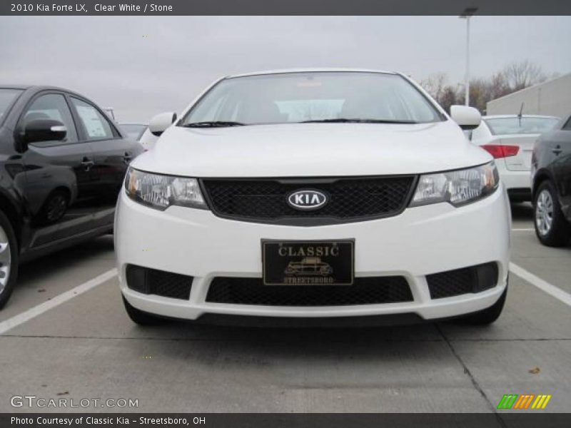 Clear White / Stone 2010 Kia Forte LX