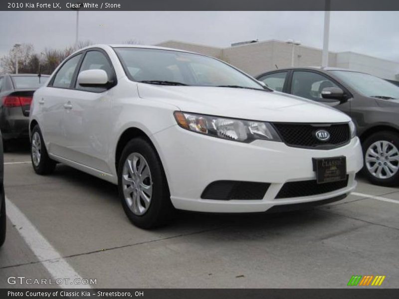 Clear White / Stone 2010 Kia Forte LX