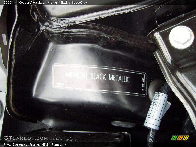 Midnight Black / Black/Grey 2009 Mini Cooper S Hardtop