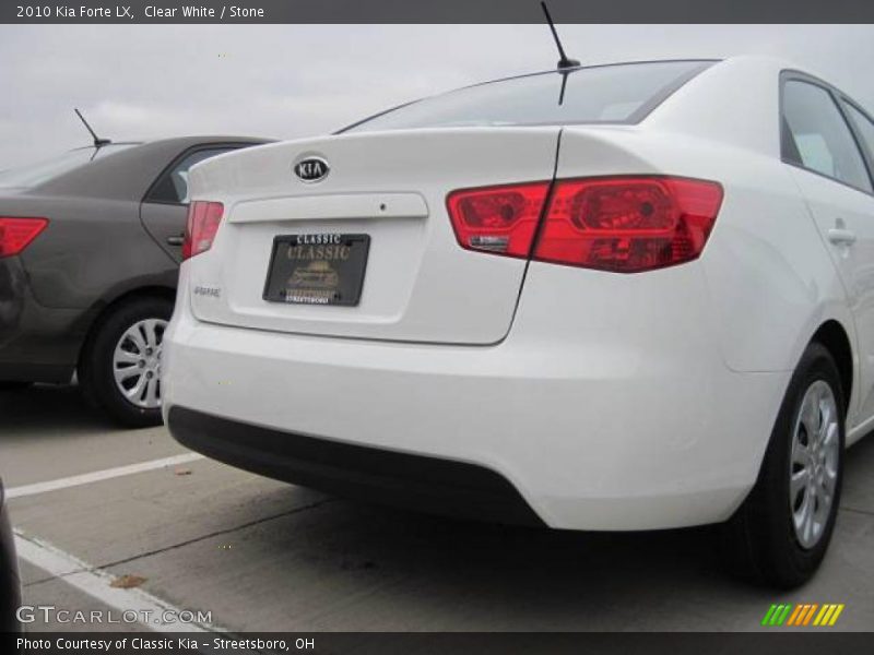 Clear White / Stone 2010 Kia Forte LX