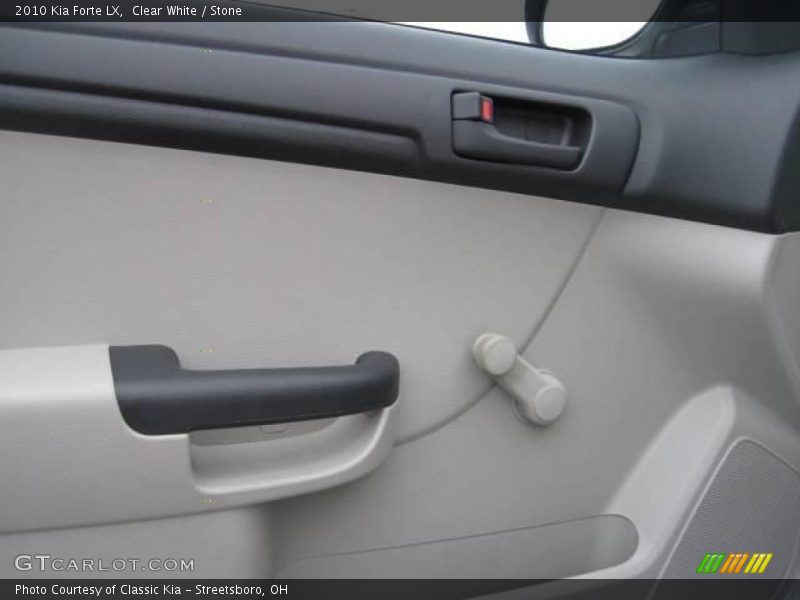 Clear White / Stone 2010 Kia Forte LX