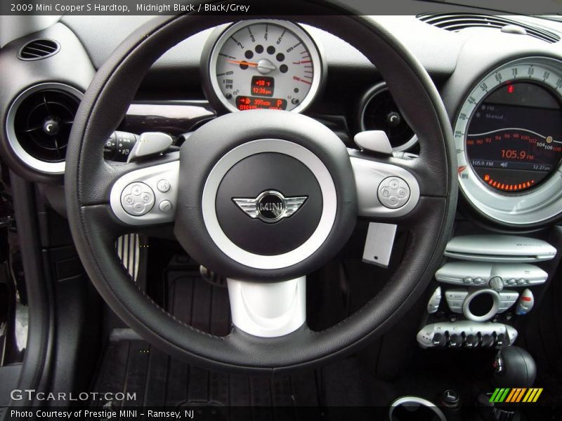 Midnight Black / Black/Grey 2009 Mini Cooper S Hardtop