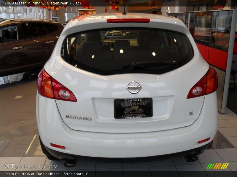 Glacier Pearl / Black 2009 Nissan Murano S