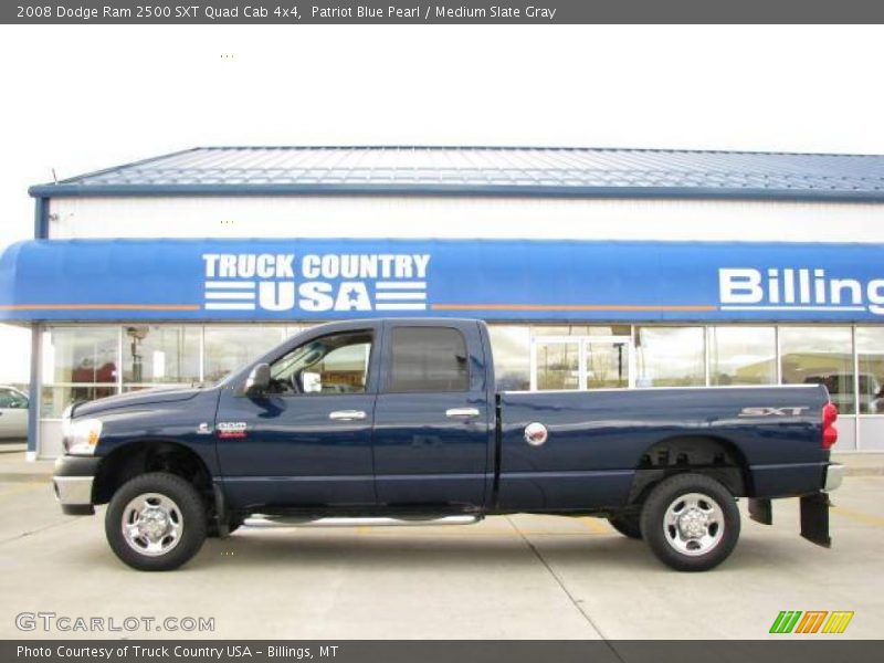 Patriot Blue Pearl / Medium Slate Gray 2008 Dodge Ram 2500 SXT Quad Cab 4x4