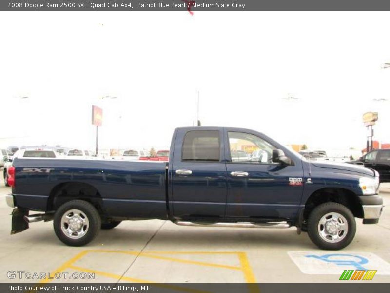 Patriot Blue Pearl / Medium Slate Gray 2008 Dodge Ram 2500 SXT Quad Cab 4x4
