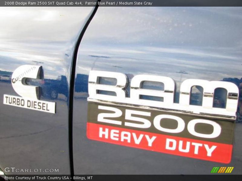 Patriot Blue Pearl / Medium Slate Gray 2008 Dodge Ram 2500 SXT Quad Cab 4x4