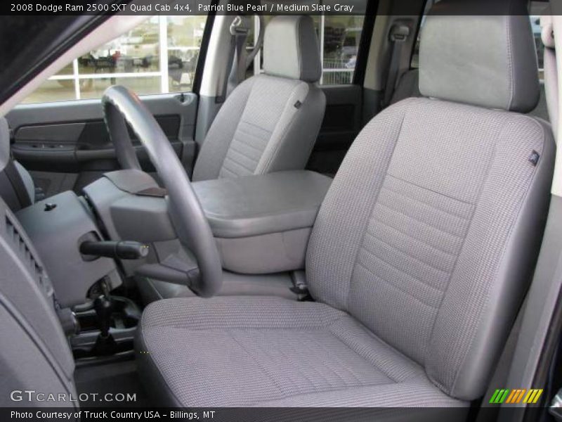 Patriot Blue Pearl / Medium Slate Gray 2008 Dodge Ram 2500 SXT Quad Cab 4x4