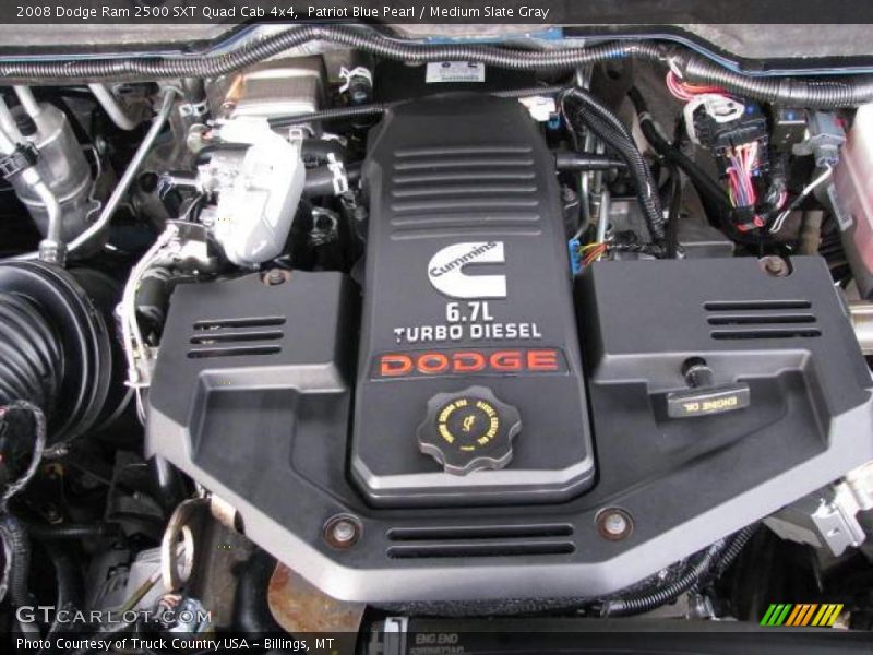 Patriot Blue Pearl / Medium Slate Gray 2008 Dodge Ram 2500 SXT Quad Cab 4x4