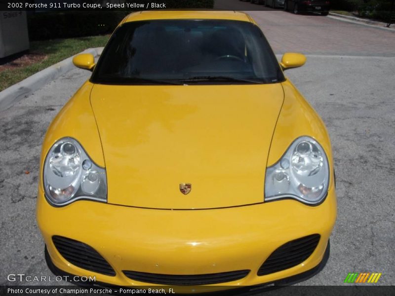 Speed Yellow / Black 2002 Porsche 911 Turbo Coupe
