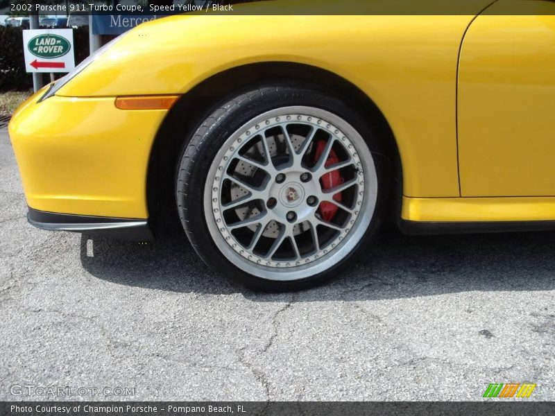 Speed Yellow / Black 2002 Porsche 911 Turbo Coupe