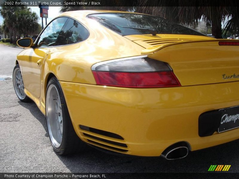 Speed Yellow / Black 2002 Porsche 911 Turbo Coupe