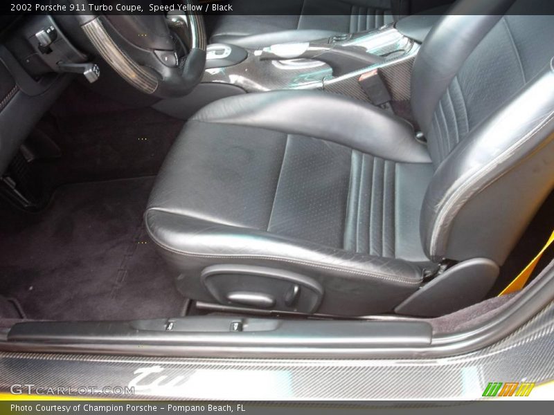 Speed Yellow / Black 2002 Porsche 911 Turbo Coupe