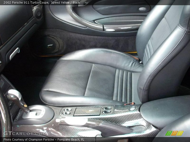 Speed Yellow / Black 2002 Porsche 911 Turbo Coupe