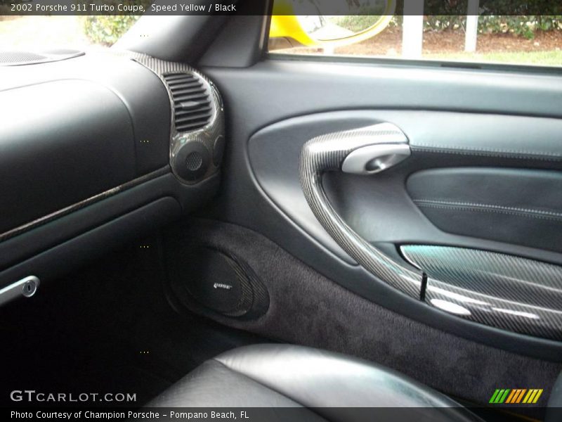 Speed Yellow / Black 2002 Porsche 911 Turbo Coupe