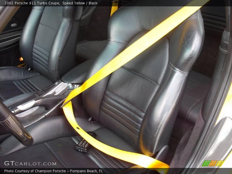 Speed Yellow / Black 2002 Porsche 911 Turbo Coupe