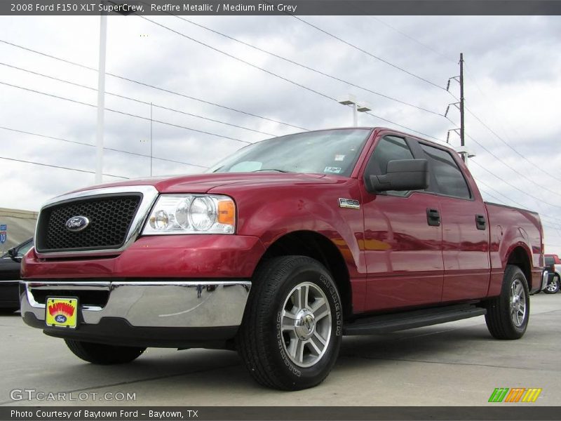 Redfire Metallic / Medium Flint Grey 2008 Ford F150 XLT SuperCrew