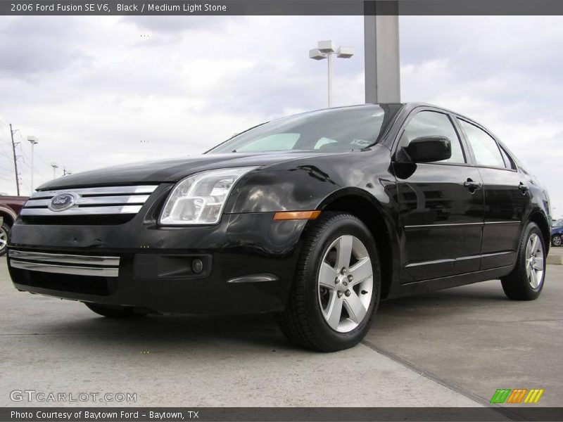 Black / Medium Light Stone 2006 Ford Fusion SE V6