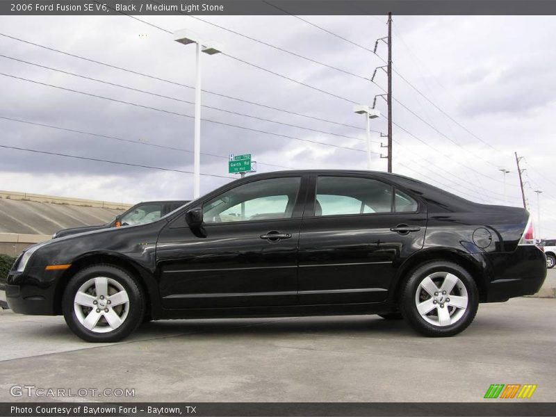 Black / Medium Light Stone 2006 Ford Fusion SE V6