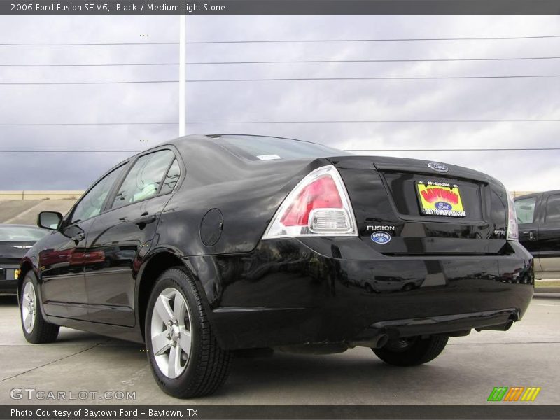Black / Medium Light Stone 2006 Ford Fusion SE V6