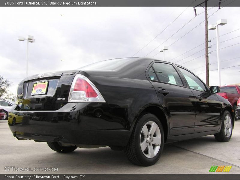 Black / Medium Light Stone 2006 Ford Fusion SE V6