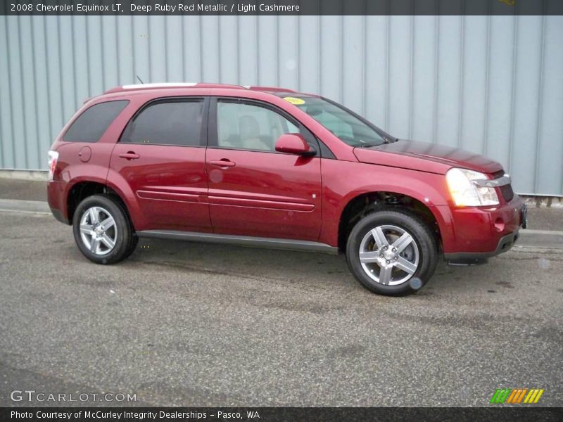Deep Ruby Red Metallic / Light Cashmere 2008 Chevrolet Equinox LT