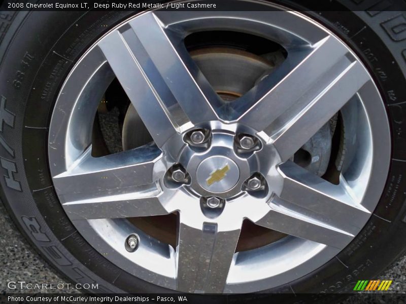 Deep Ruby Red Metallic / Light Cashmere 2008 Chevrolet Equinox LT