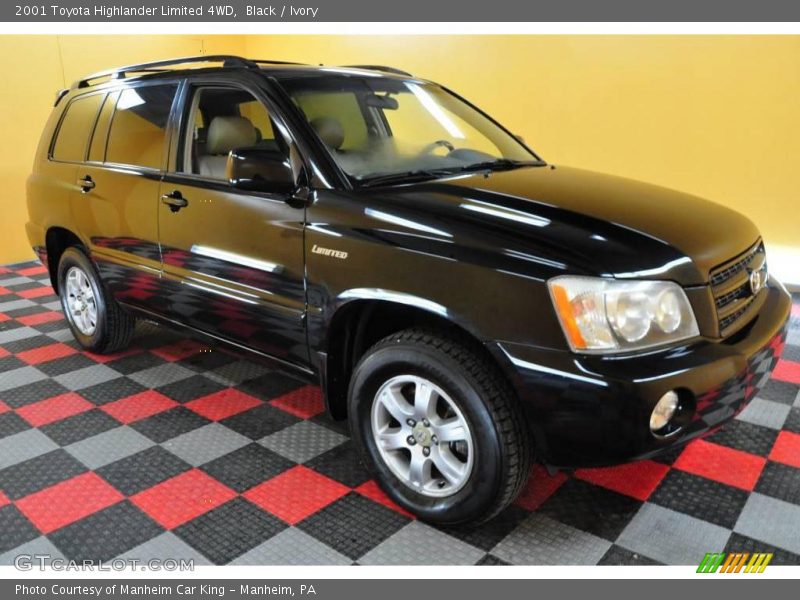 Black / Ivory 2001 Toyota Highlander Limited 4WD