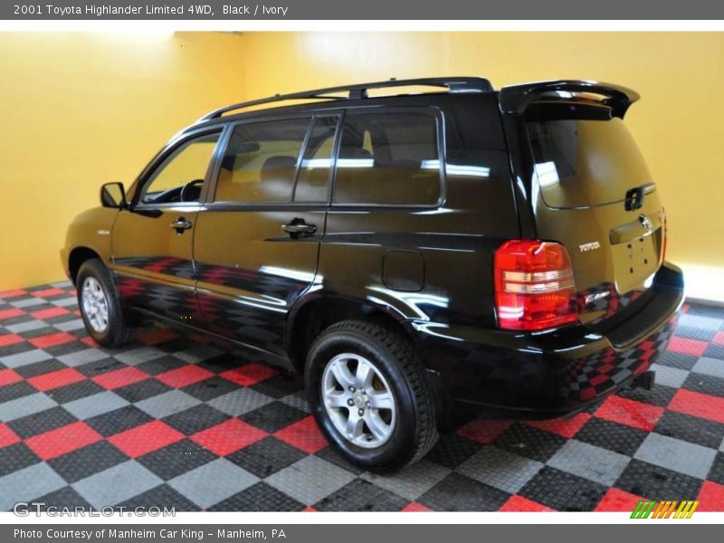 Black / Ivory 2001 Toyota Highlander Limited 4WD