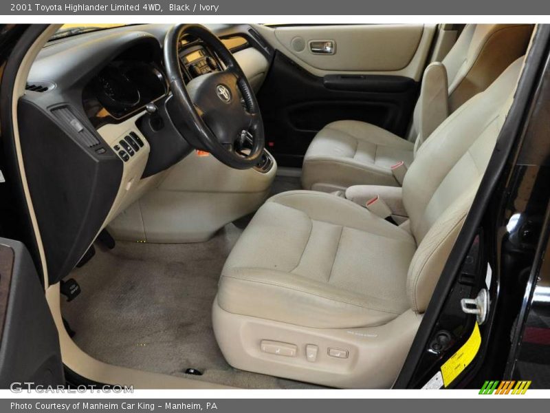 Black / Ivory 2001 Toyota Highlander Limited 4WD