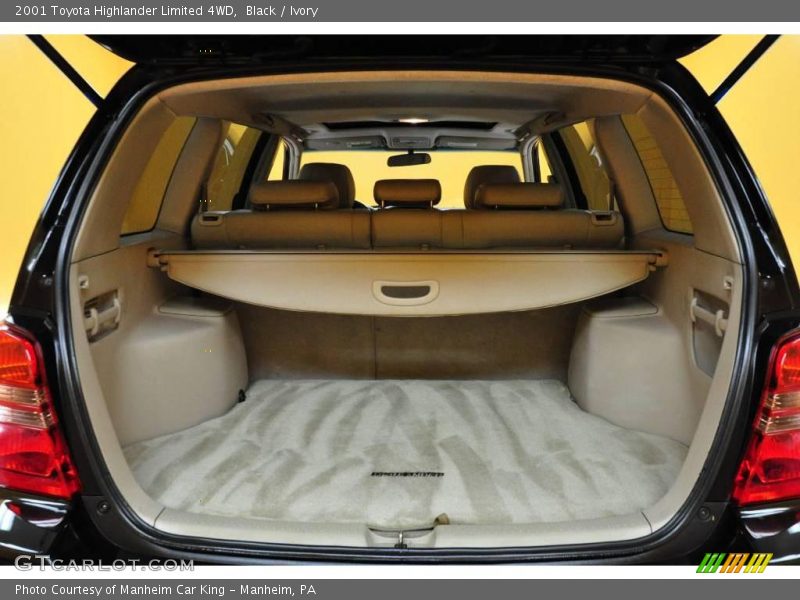 Black / Ivory 2001 Toyota Highlander Limited 4WD