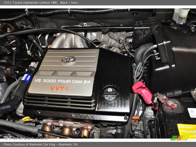 Black / Ivory 2001 Toyota Highlander Limited 4WD