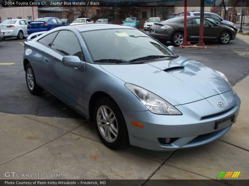 Zephyr Blue Metallic / Black 2004 Toyota Celica GT